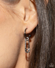 Load image into Gallery viewer, Safety Pin Sentiment - Black Paparazzi Accessories
