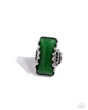 Load image into Gallery viewer, Scalloped Stone - Green Paparazzi Accessories

