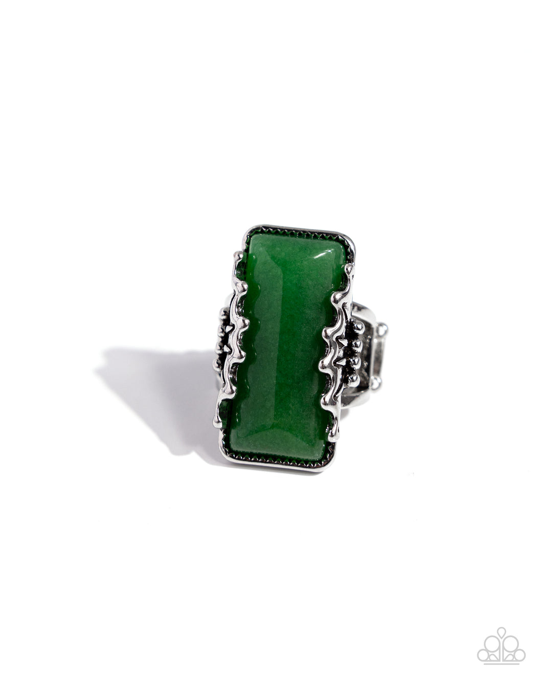 Scalloped Stone - Green Paparazzi Accessories