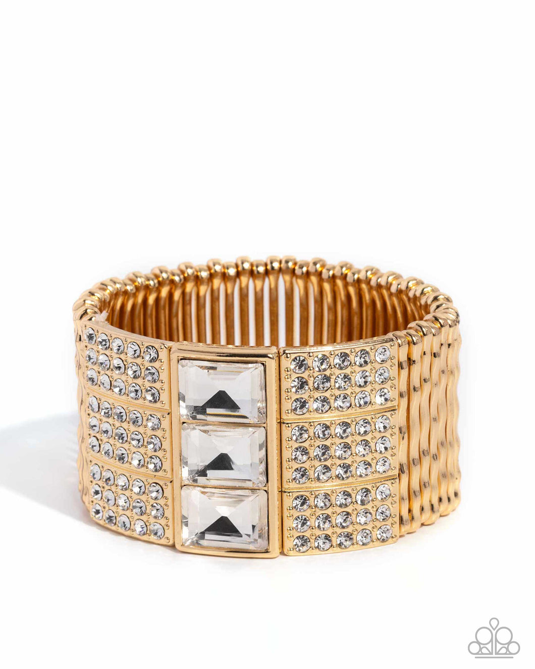 Dramatic Diva - Gold Paparazi Accessories