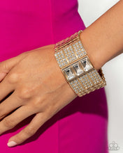 Load image into Gallery viewer, Dramatic Diva - Gold Paparazi Accessories
