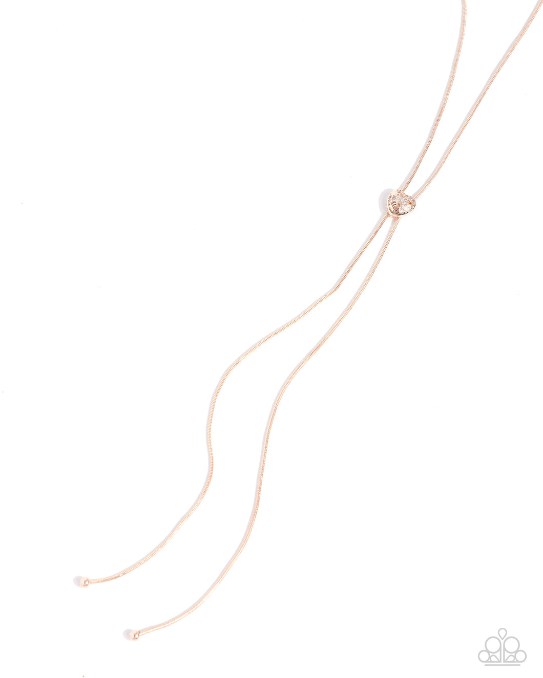 Raised Rose - Rose Gold Paparazzi Accessories