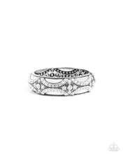 Load image into Gallery viewer, Draped in Decadence - White Paparazzi Accessories

