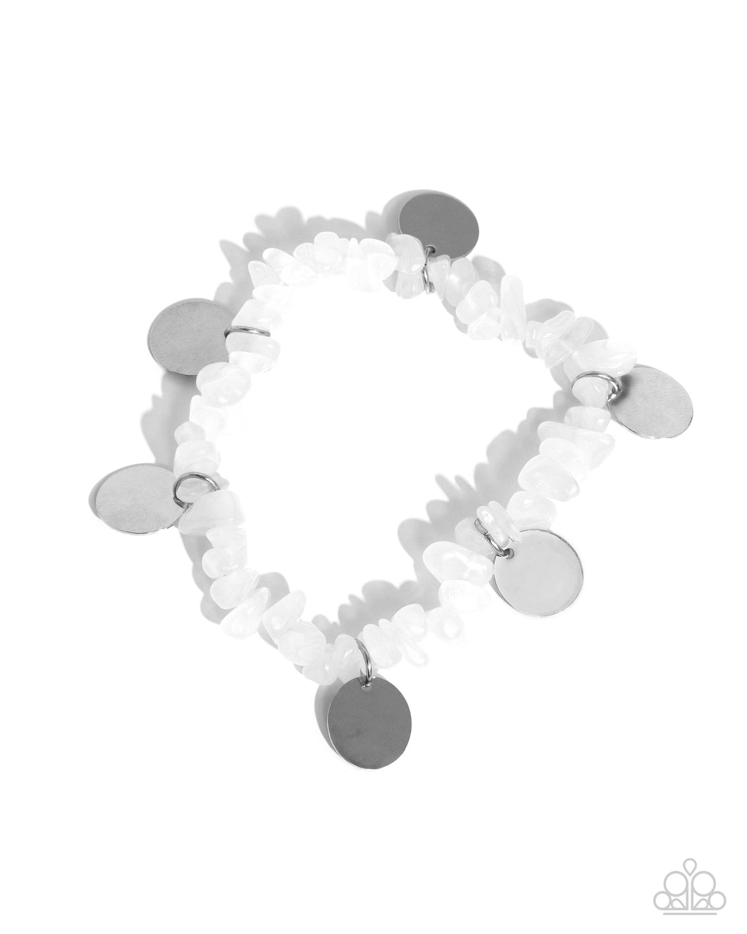 Grounded Grandeur - White Paparazzi Accessories