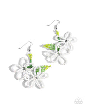 Load image into Gallery viewer, Beaded Blooms - White Paparazzi Accessories

