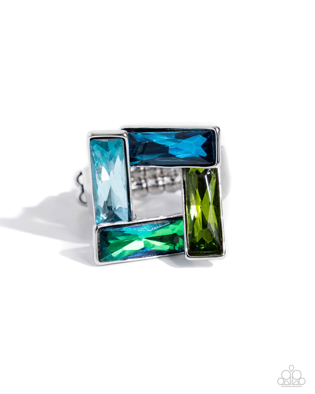 Sinuous Square - Blue Paparazzi Accessories