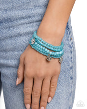 Load image into Gallery viewer, Swirling Shopaholic - Blue Paparazzi Accessories
