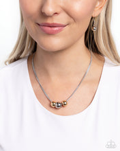 Load image into Gallery viewer, Beaming Beads - Silver Paparazzi Accessories
