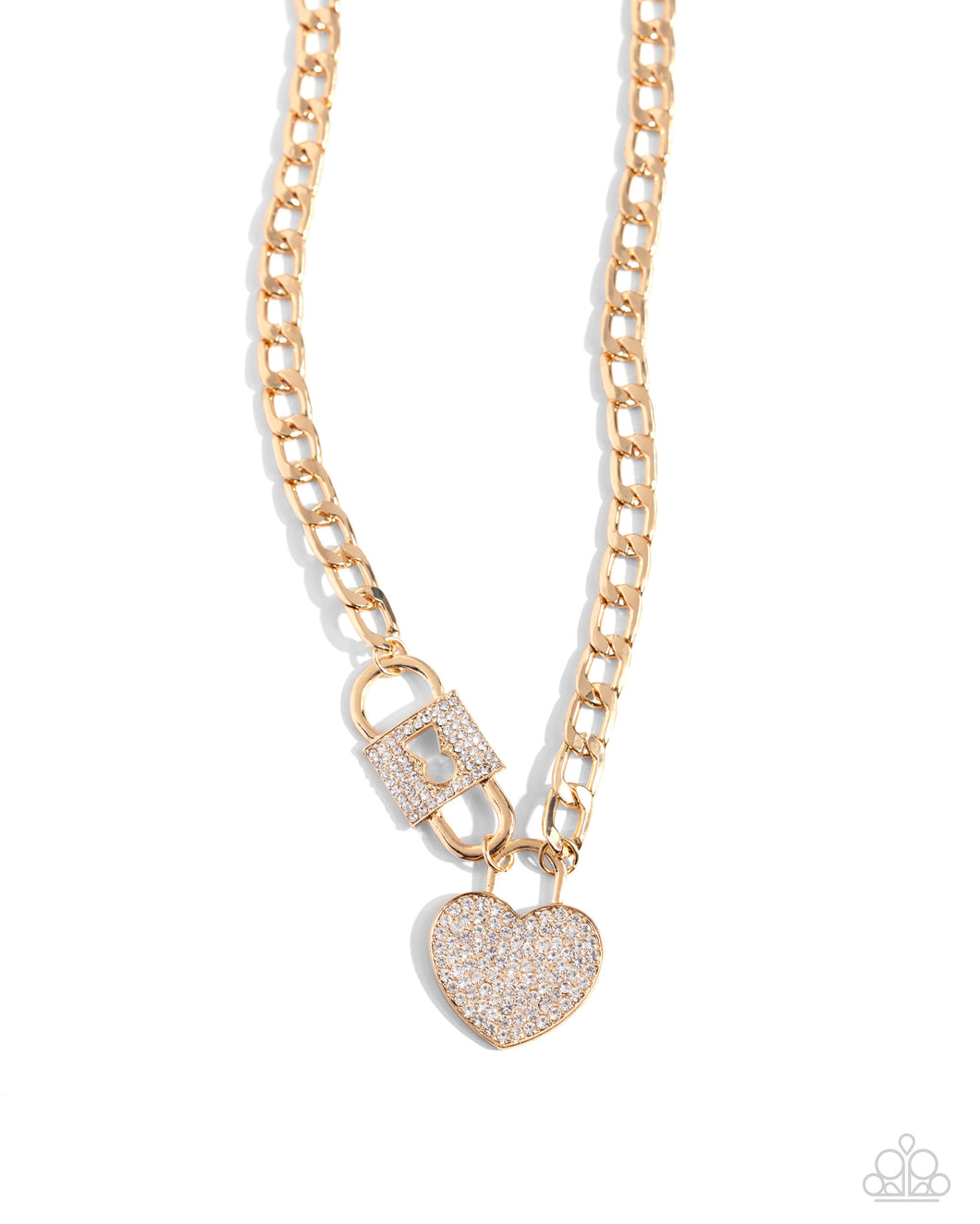 Lock Up Your Love - Gold Paparazzi Accessories
