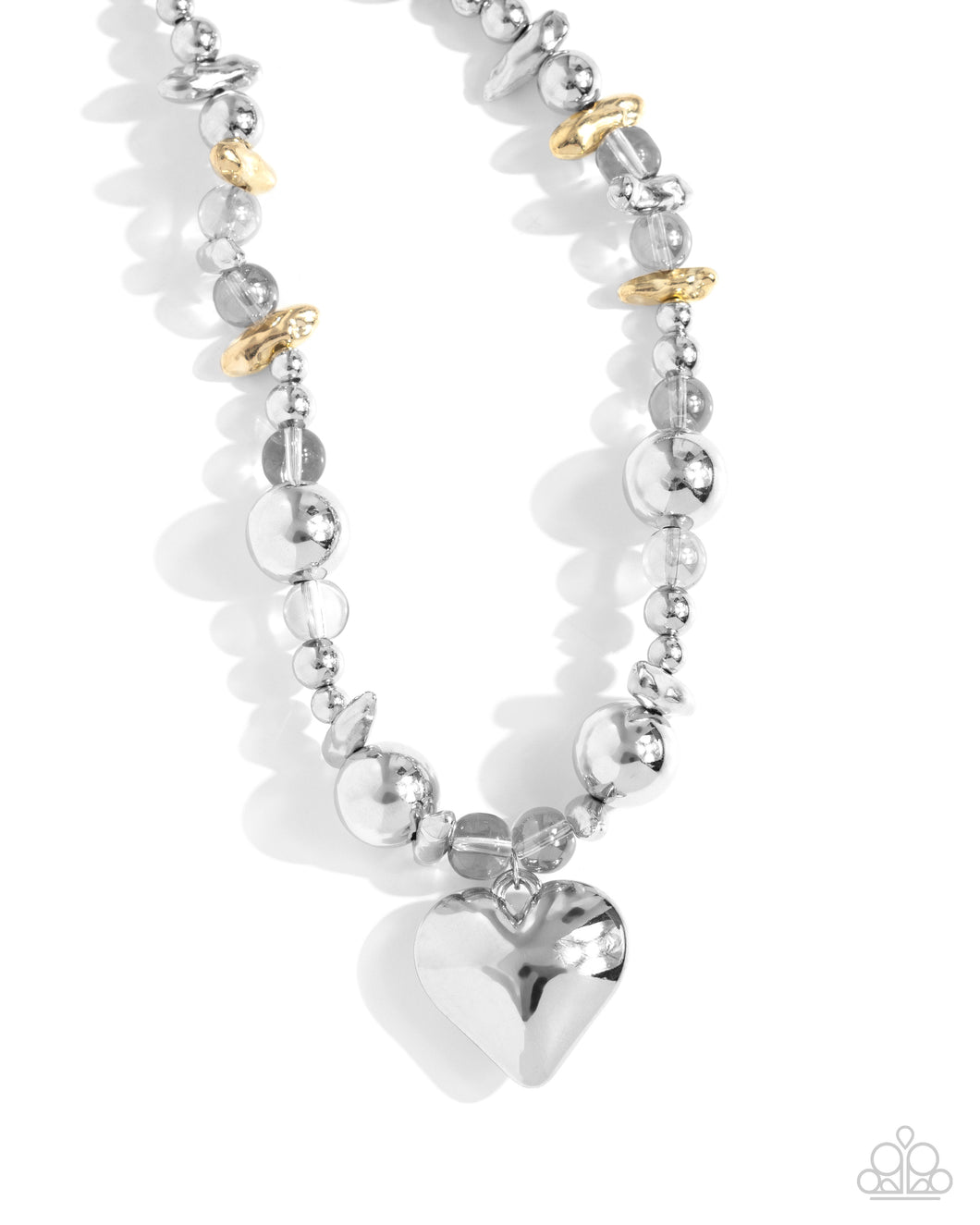 Glistening Gossip - Silver Paparazzi Accessories