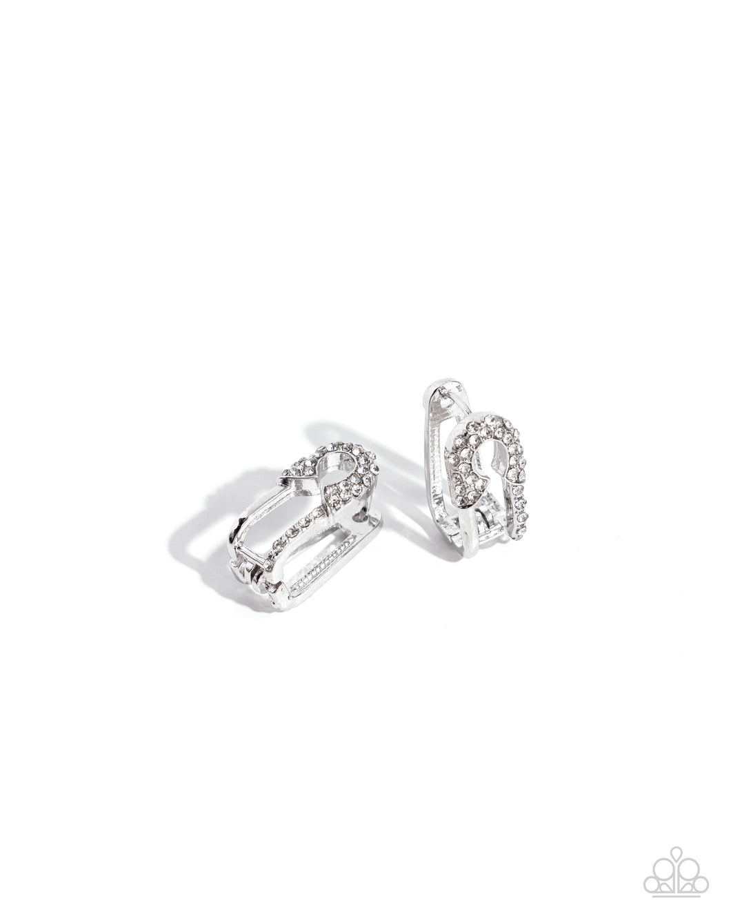 Safety Pin Secret - White Paparazzi Accessories