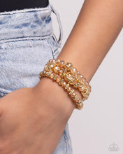 Load image into Gallery viewer, Malibu Maiden - Gold Paparazzi Accessories
