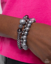 Load image into Gallery viewer, Shattered Stack - Silver Paparazzi Accessories
