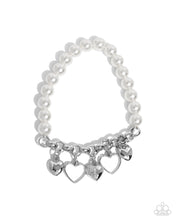 Load image into Gallery viewer, Charming Candidate - White Paparazzi Accessories
