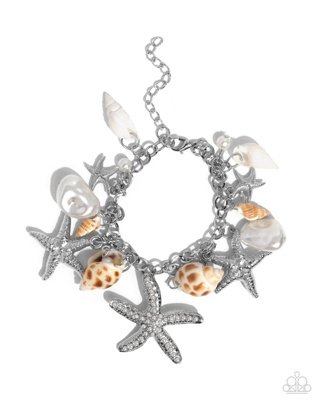 Seashell Song - White Paparazzi Accessories