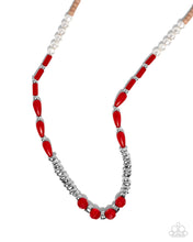 Load image into Gallery viewer, Dainty Diversity - Red Paparazzi Accessories
