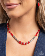 Load image into Gallery viewer, Dainty Diversity - Red Paparazzi Accessories
