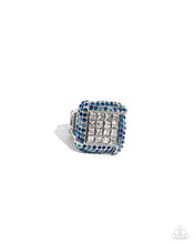 Load image into Gallery viewer, Medium SQUARE - Blue Paparazzi Accessories
