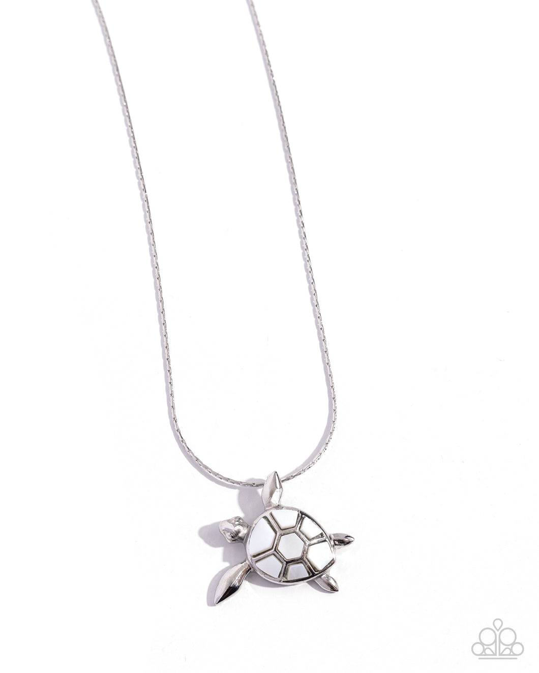 Sea Turtle Statement - White Paparazzi Accessories