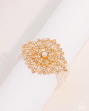 Load image into Gallery viewer, Flattering Floral - Gold Paparazzi Accessories
