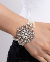Load image into Gallery viewer, Flattering Florals - White Paparazzi Accessories
