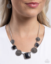 Load image into Gallery viewer, Spiral Sass - Black Paparazzi Accessories
