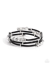 Load image into Gallery viewer, Certainly Coiled - Black Paparazzi Accessories
