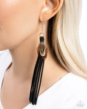 Load image into Gallery viewer, Feathered Festivity - Black Paparazzi Accessories
