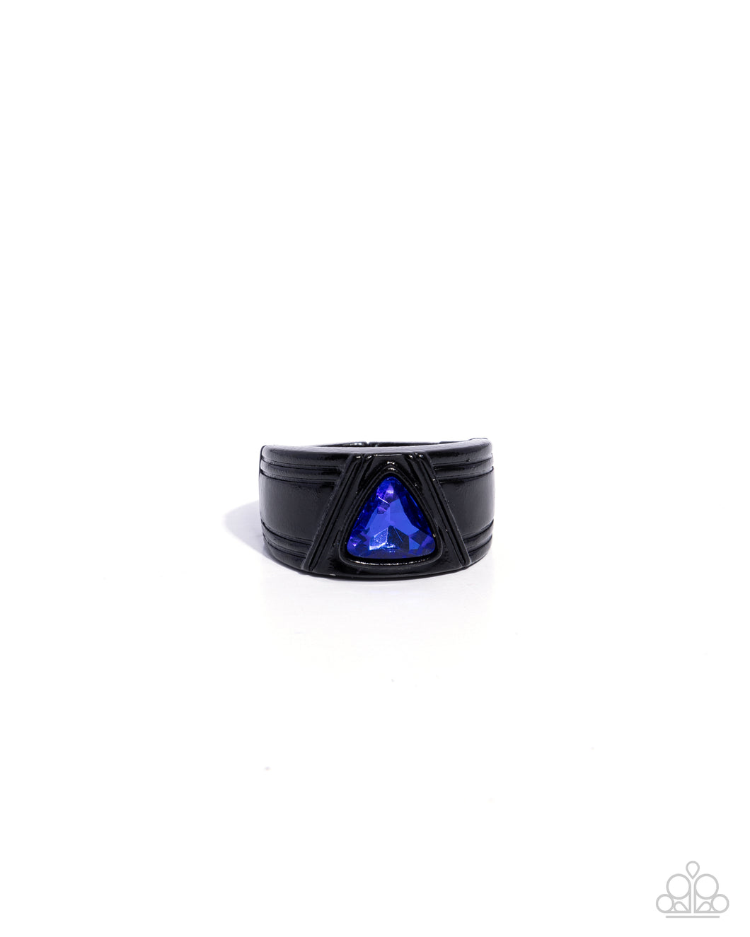 Trenchant Triangle - Blue Paparazzi Accessories