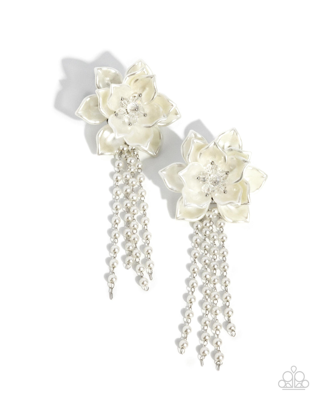Lotus Length - White Paparazzi Accessories