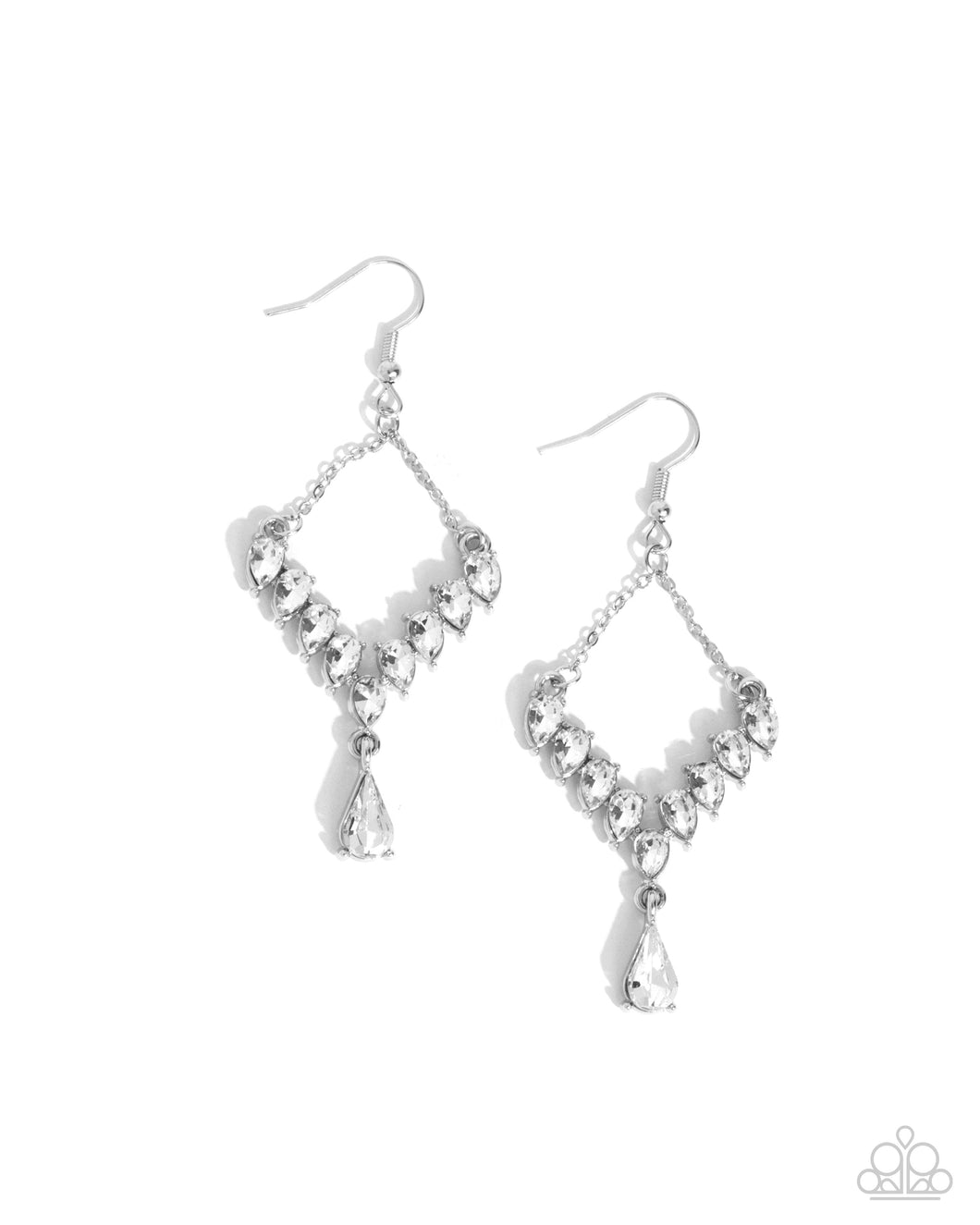Dripping Drama - White Paparazzi Accessories