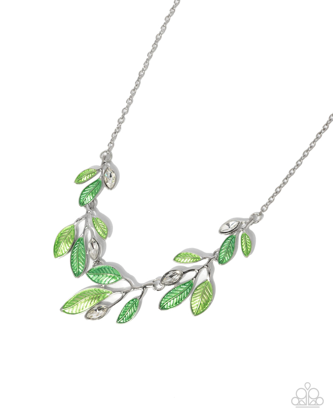 Lyrical Leaves - Green Paparazzi Accessories