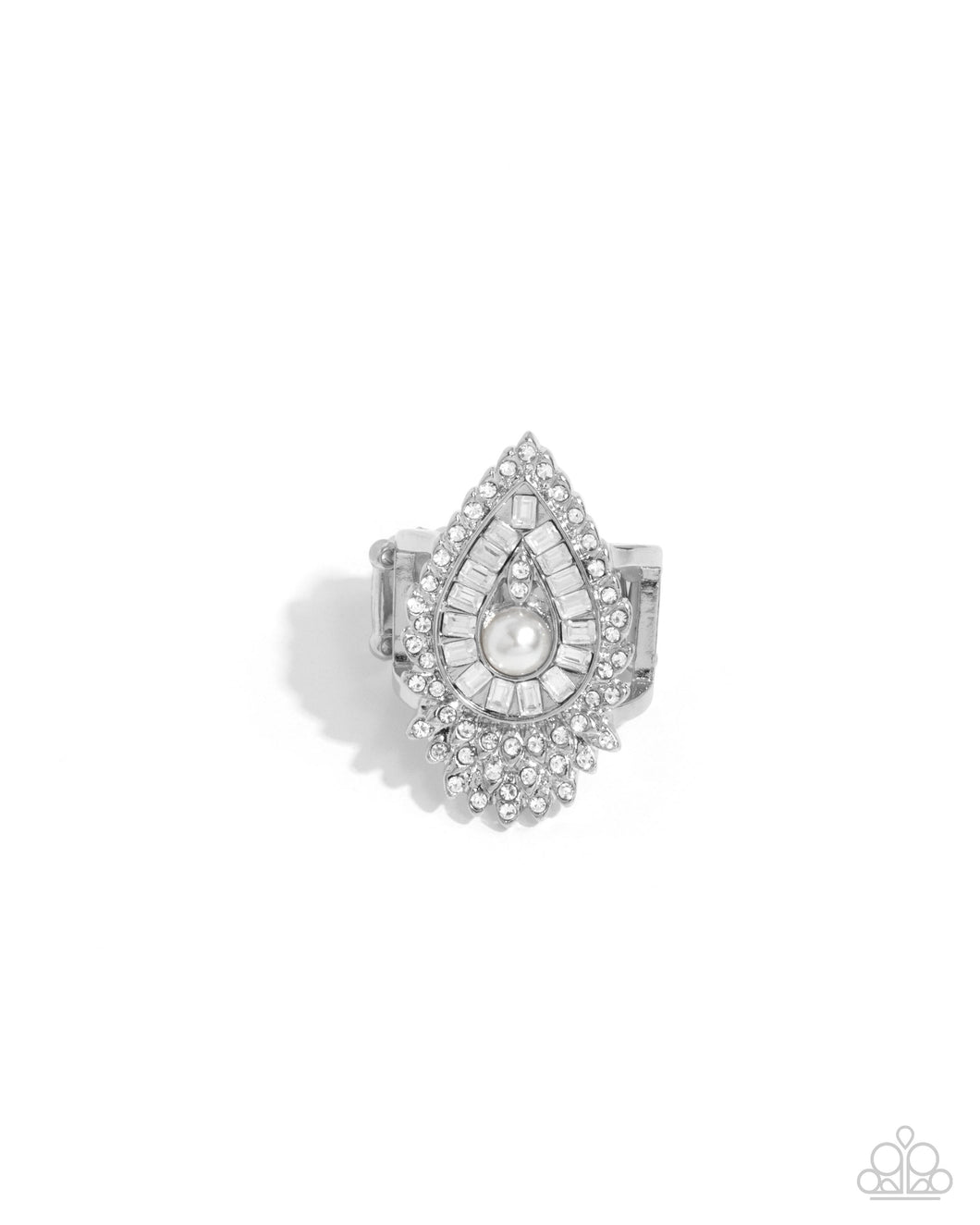 Consistent Charm - White Paparazzi Accessories