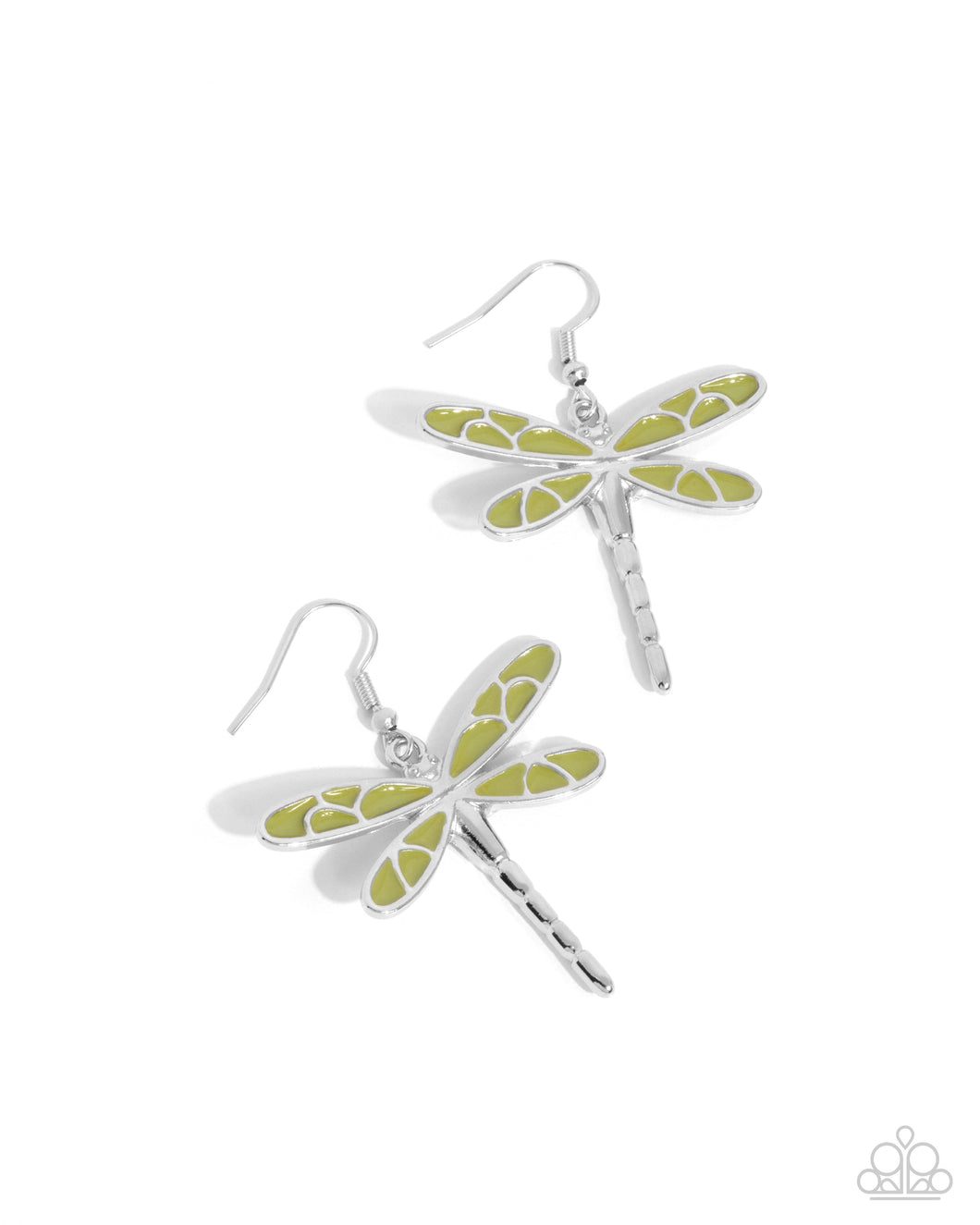 Dragonfly Descent - Green Paparazzi Accessories