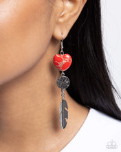 Load image into Gallery viewer, Free-Spirited Fame - Red Paparazzi Accessories
