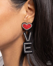 Load image into Gallery viewer, Visible Valentines - Black Paparazzi Accessories
