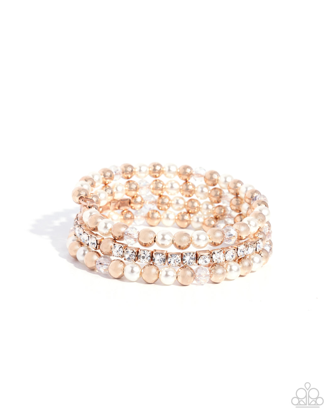 Serene Stack - Rose Gold Paparazzi Accessories