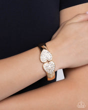 Load image into Gallery viewer, Romantic Rhapsody - Gold Paparazzi Accessories
