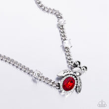 Load image into Gallery viewer, Bedazzled Beetle - Red Paparazzi Accessories
