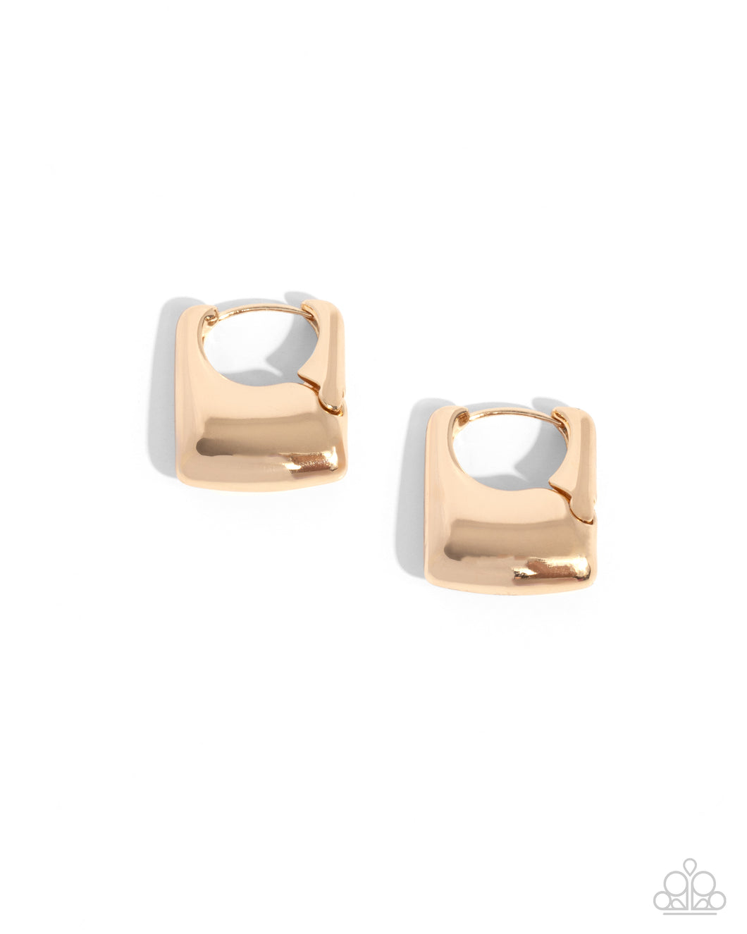 Square Symmetry - Gold Paparazzi Accessories