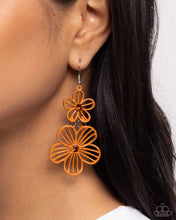 Load image into Gallery viewer, Textured Tiers - Orange Paparazzi Accessories
