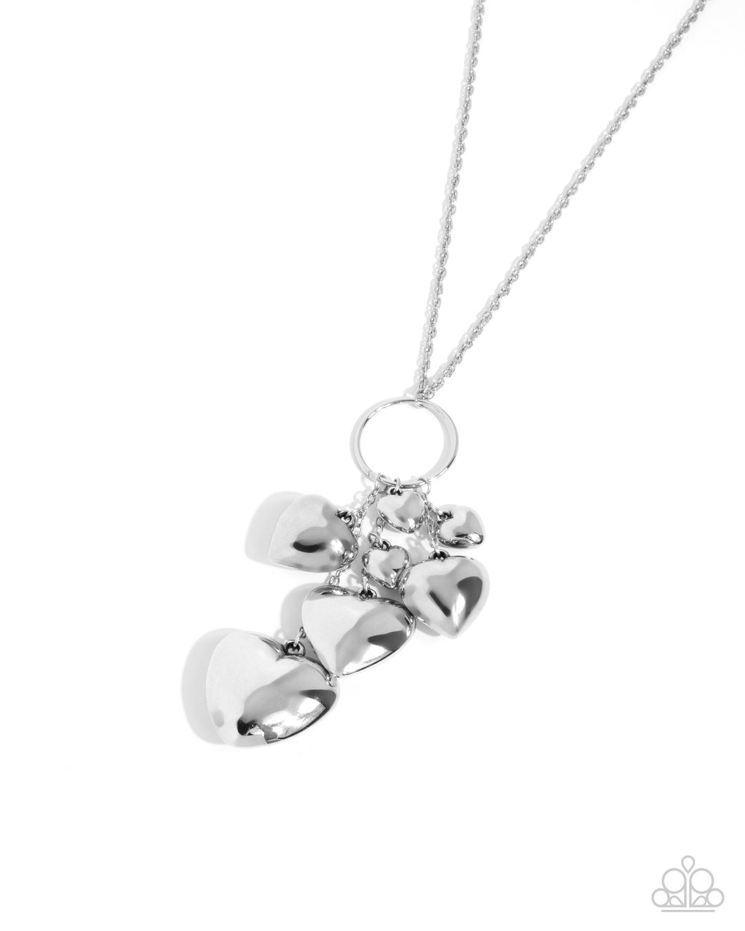 Heart Haul - Silver Paparazzi Accessories