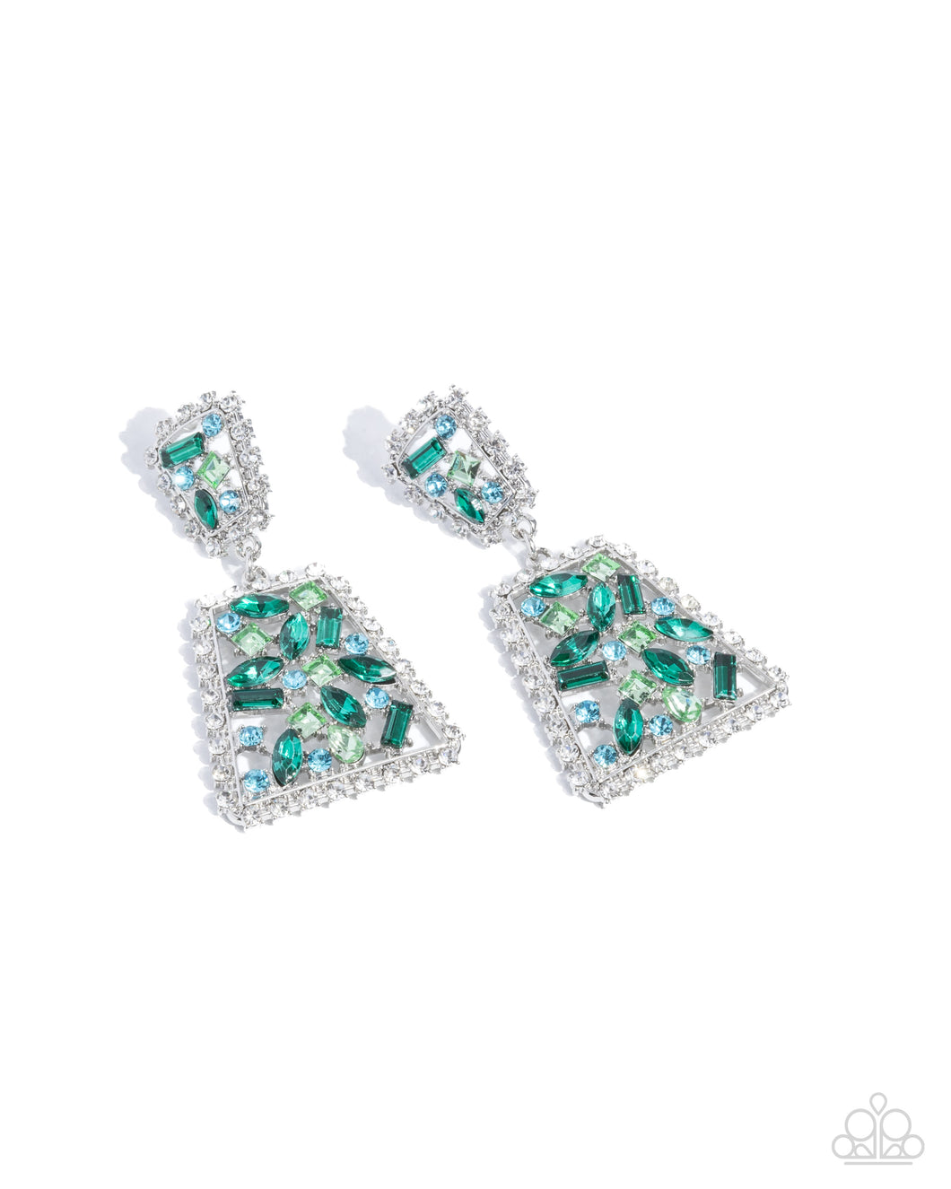 Glistening Gala - Green Paparazzi Accessories Paparazzi Accessories