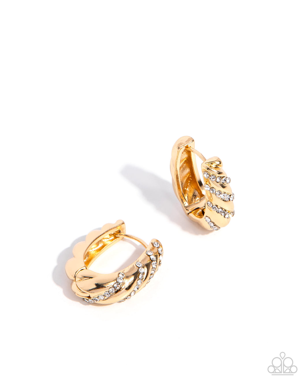 Paved in Glitz - Gold Paparazzi Accessories