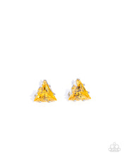 Load image into Gallery viewer, Triangular Twinkle - Yellow Paparazzi Accessories
