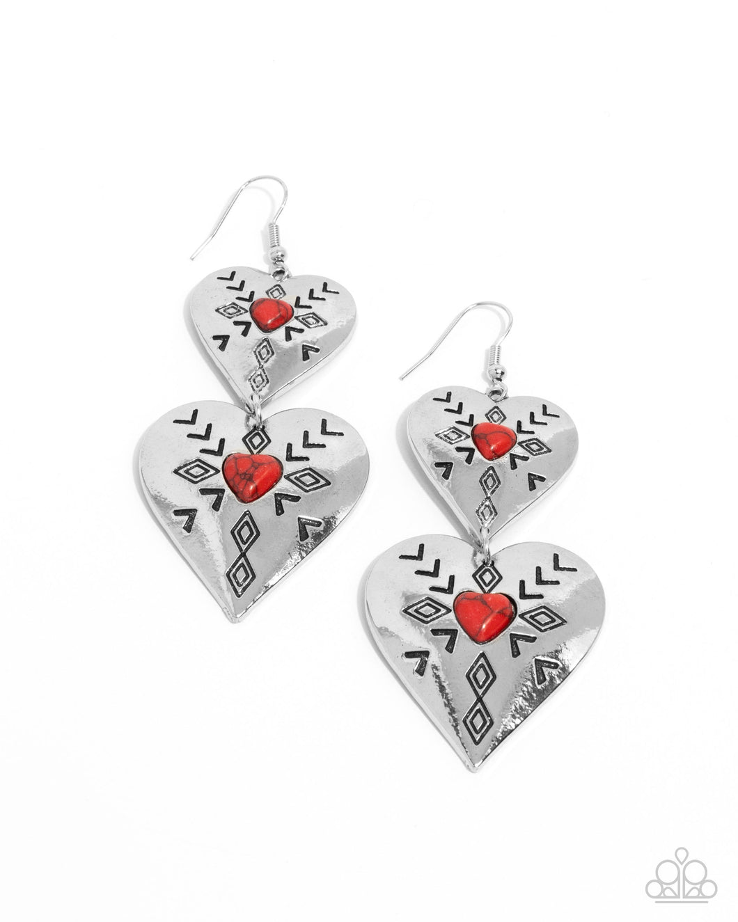 Rustic Repetition - Red Paparazzi Accessories