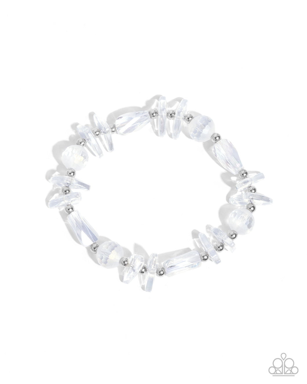 Reflective Ritardando - White Paparazzi Accessories