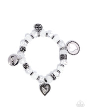 Load image into Gallery viewer, Filigree Finesse - White Paparazzi Accessories
