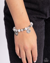 Load image into Gallery viewer, Filigree Finesse - White Paparazzi Accessories
