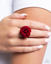Load image into Gallery viewer, Relaxed Rosette-Red Paparazzi Accessories
